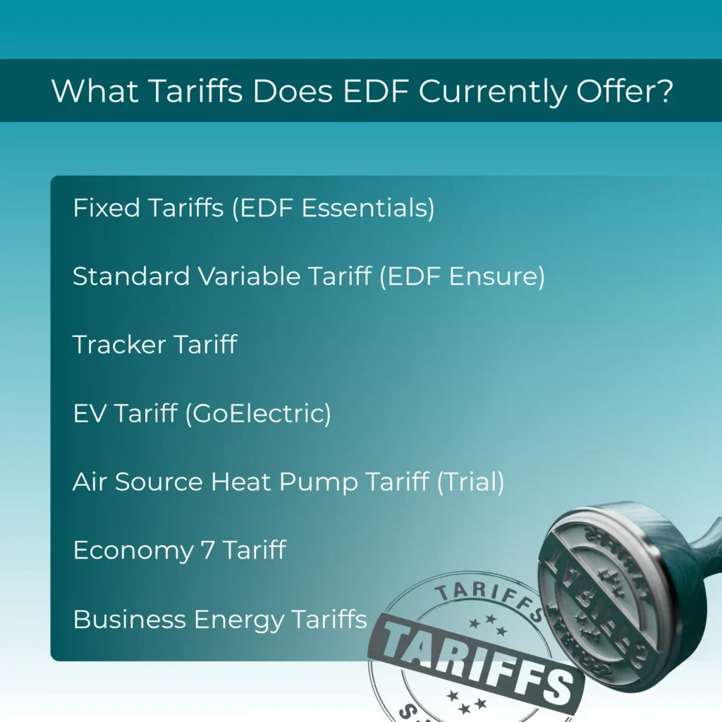 What Tariffs Does EDF Currently Offer