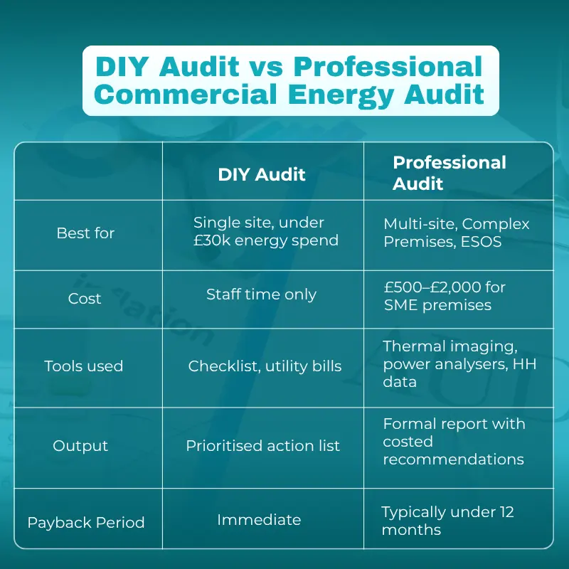 DIY Audit vs Professional Commercial